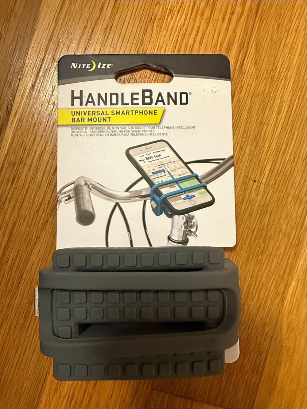 HandleBand Universal Smartphone Bar Mount - Gray